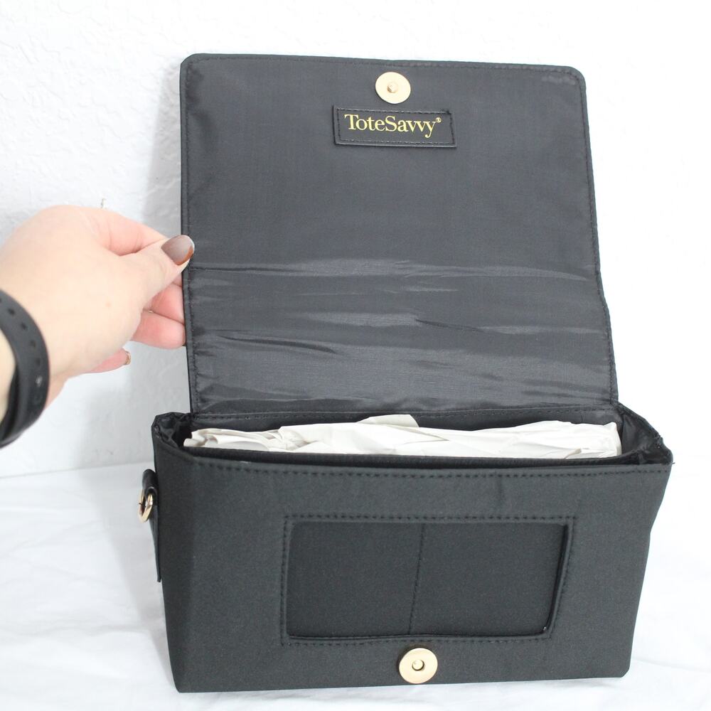 ToteSavvy Change Kit Crossbody Bag in Black NWT